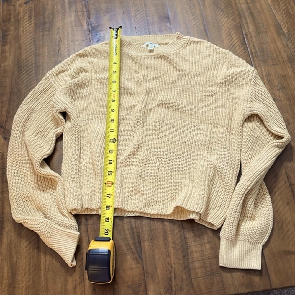 Juniors Sweater Pastel Yellow